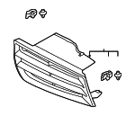 7450A057HC - : Grille for Mitsubishi: Outlander Image