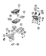 68409907AA - Interior Trim: Console Clip for Mopar Image