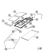 68194957AA - Body Sheet Metal Except Doors: Sunroof Mechanism Cover for Mopar Image