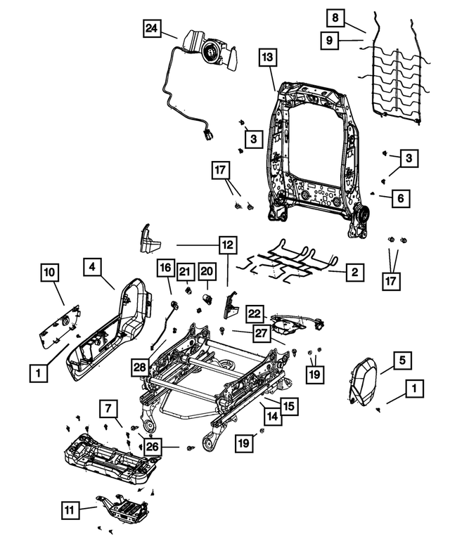 « 68030855AA – Interior Trim : Vis pour Mopar Image »