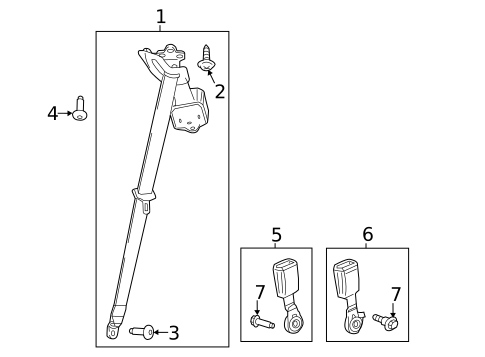 Seat Belt for 2023 GMC Acadia #2