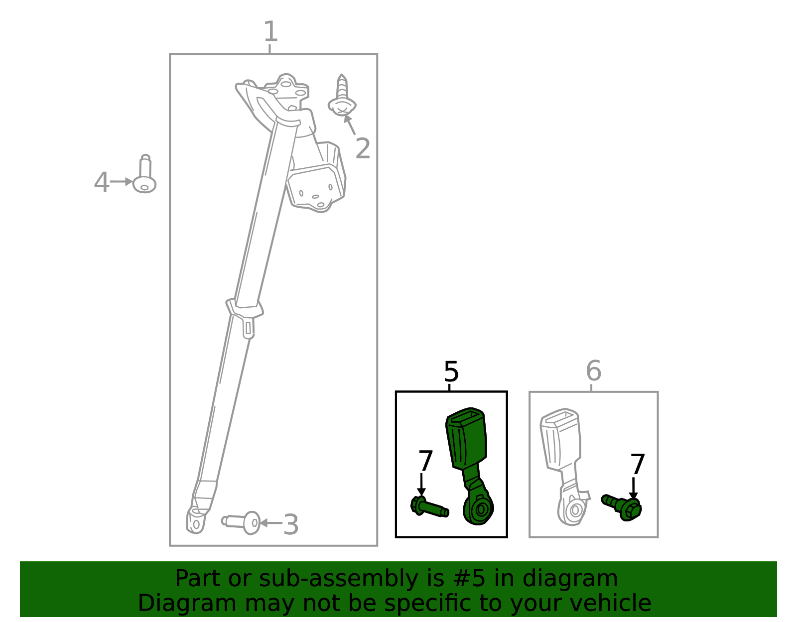 2020-2023 GMC Acadia Inner Buckle 84696175 | Shop Matick Buick GMC