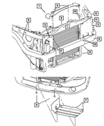 52029277AC - : Radiator Side Seal, Left for Dodge: Dakota Image