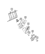 68564556AA - Interior Trim: W Type Clip for Mopar Image image