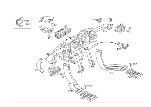 Air Ducting for 2003 Mercedes-Benz C230 #0