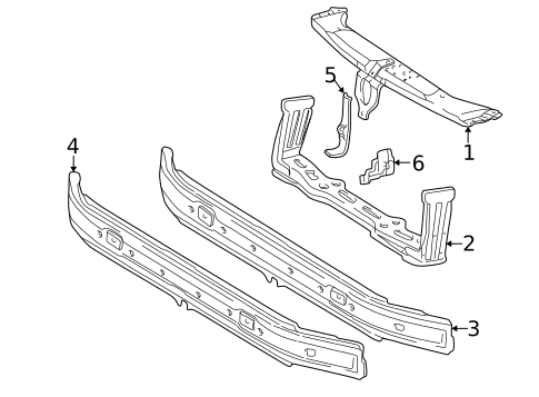 Radiator Support for 1998 Mercedes-Benz E300 #0