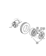 4694963AA - : Wheel Cover for Mopar Image
