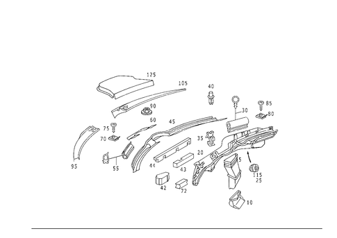 Water Baffle with Intake Shell for 1994 Mercedes-Benz C220 #0