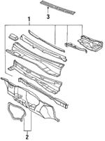 12393955 - Body: Cowl Top Panel for Buick: Regal | Chevrolet: Lumina | Oldsmobile: Cutlass Supreme | Pontiac: Grand Prix Image