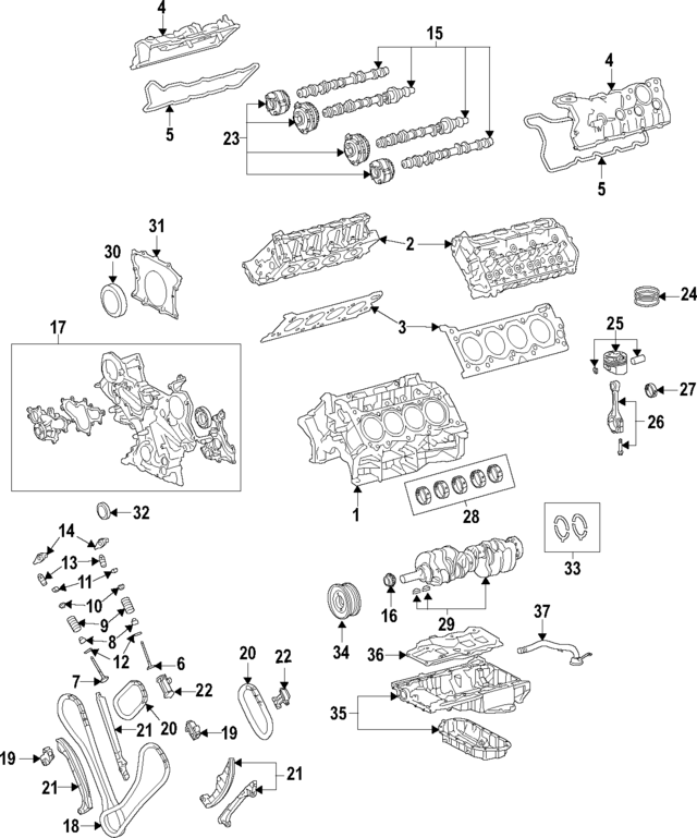 1140180832 - Engine: Cylinder Block for Lexus Image