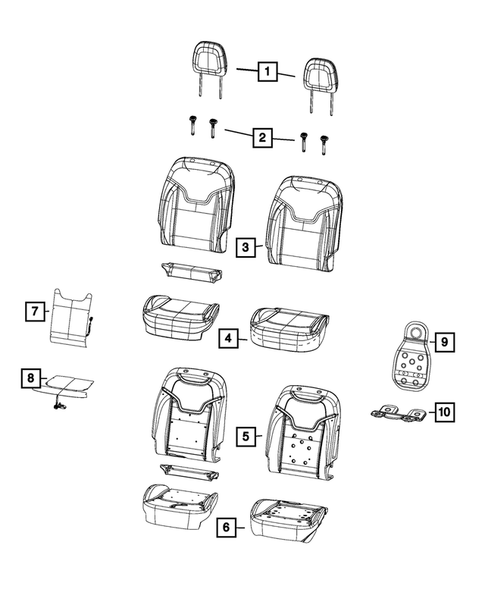 Front Seats - First Row for 2020 Jeep Compass #1