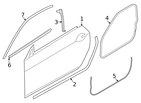 Exterior Trim - Door for 2021 BMW 840i #0