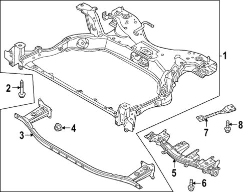 Suspension Mounting for 2023 Mazda MX-30 EV #0