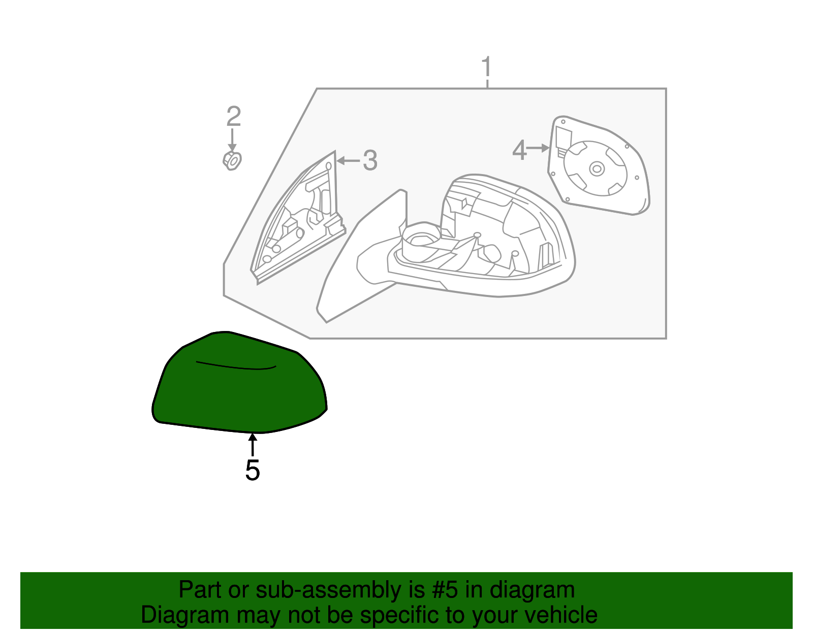 Mirror Cover - Nissan (K6374-3NA1A)