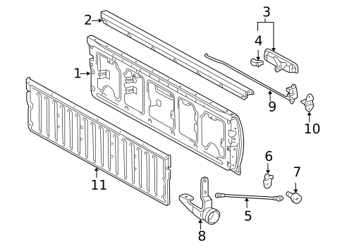 Tail Gate for 2008 Toyota Tacoma #0