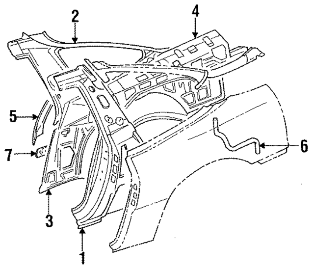 MB637451 - Body: Lock Pillar for Mopar Image