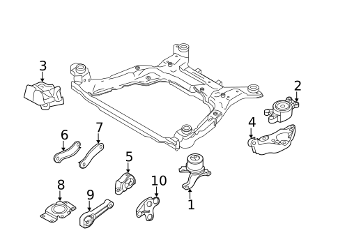 Engine & Trans Mounting for 2016 Volvo S60 Cross Country #0