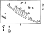8972249111 - Body: Grille Assembly for Isuzu Image