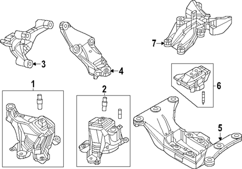 Engine & Trans Mounting for 2025 Mazda CX-70 #0