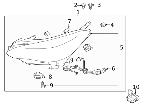Headlamp Components for 2022 Subaru Impreza #1