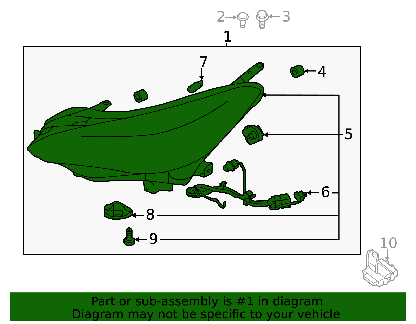 2020-2023 Subaru Headlamp Assembly 84002FL612 | OEM Parts Online