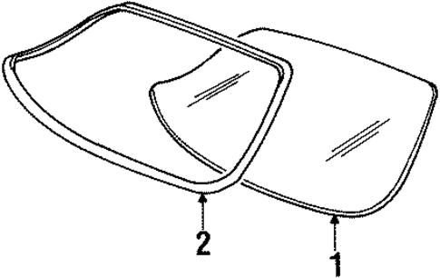 Reveal Moldings for 1998 Lincoln Continental #0
