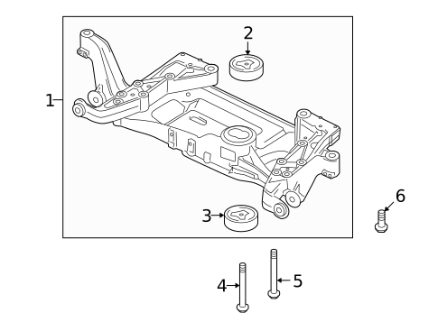Suspension Mounting for 2009 Audi TT Quattro #1