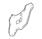 72861TVAA11 - Body: Water Deflector for Honda: Accord Image