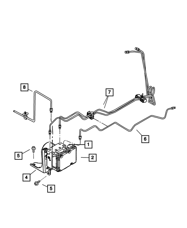 4764389AF - Service Brakes: Brake Tube for Mopar Image