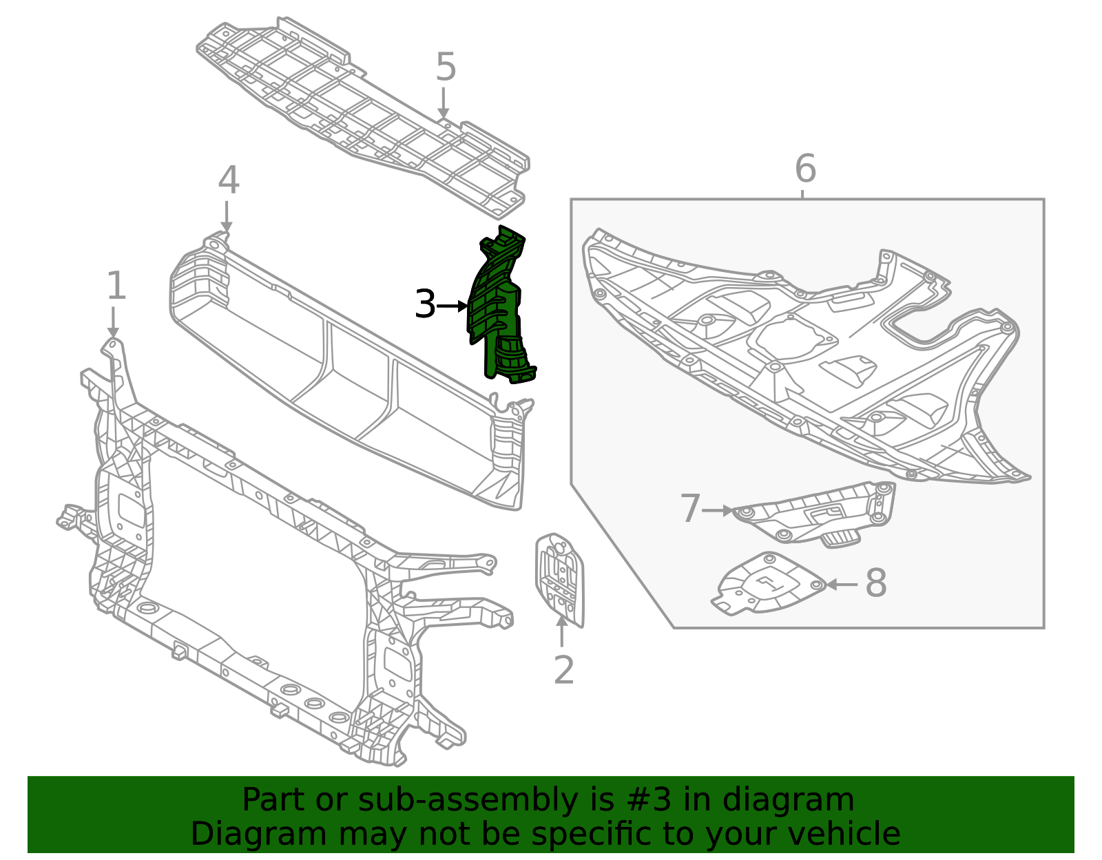 2022-2024 Hyundai Tucson Air Deflector 29134-CW600 | OEM Parts Online
