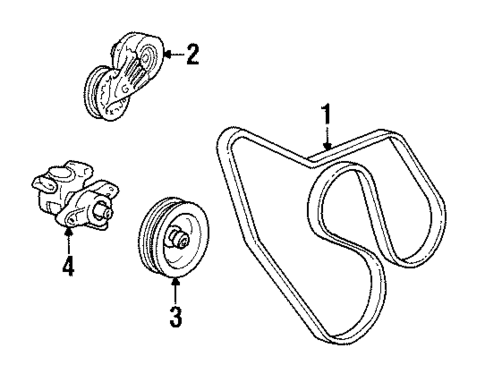 Belts & Pulleys for 1993 Chevrolet C2500 #2