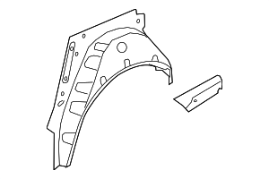 8W0809410TA - Body: Wheel Housing Side Panel for Audi Image