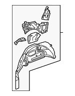 8W9810363 - : Inner Wheelhouse for Audi: A4 allroad Image