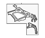 8W9809052 - Body: Inner Quarter Panel for Audi: A4 allroad Image
