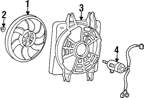 Cooling Fan for 1997 Hyundai Sonata #0