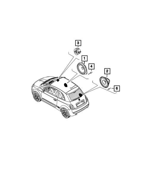 Radio, Antenna, Speakers, DVD, and Video systems for 2024 Fiat 500E #3
