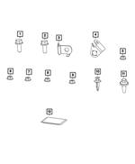 5148132AA - Electrical: Wiring Clip for Mopar Image