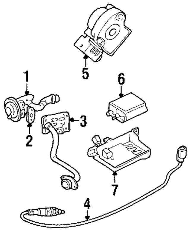 F6RZ9F472AA - Emission System: Oxygen Sensor for Ford Image
