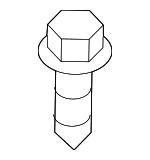 9010906375 - Body: Bumper Cover Bolt for Scion: iM, xB | Toyota: Corolla, Corolla iM, Highlander, Land Cruiser, Prius, Prius Plug-In, Prius V, RAV4, Venza, Yaris Image