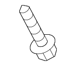 1249204127K - Body: Cowl Grille Screw for Genesis: Electrified G80, G80 | Hyundai: Accent, Veloster, Veloster N Image