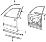 9152372 - Body: Belt Weather-strip for Volvo Image
