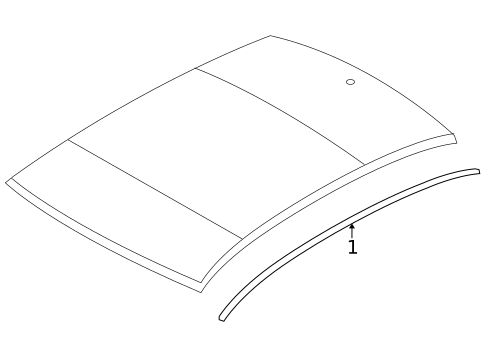 Exterior Trim - Roof for 2010 Dodge Avenger #0
