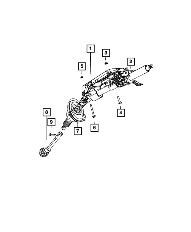 55057336AC - Steering: Steering Coupling for Mopar Image
