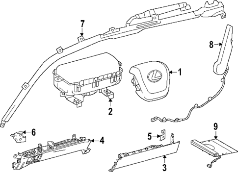 Air Bag Components for 2024 Lexus GX550 #0