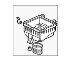 17240P2J000 - : Air Cleaner Body for Honda Image