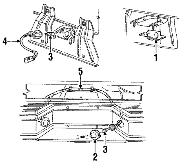 E1FZ13550A - Electrical: License Lamp for Ford: Ranger Image