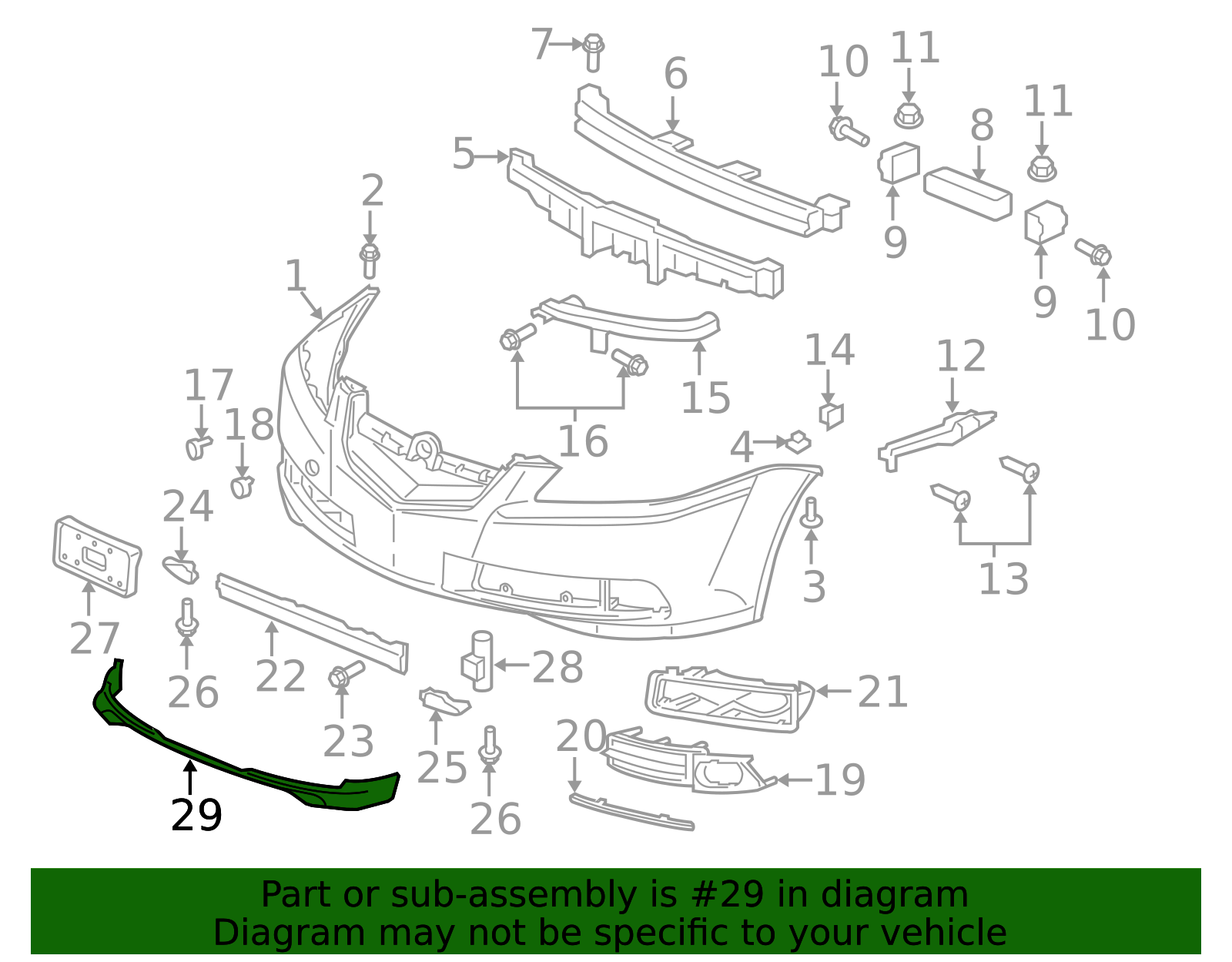 Genuine OEM Acura - Spoiler, Front Under-Body Part# 08F01-SEP-210B ...