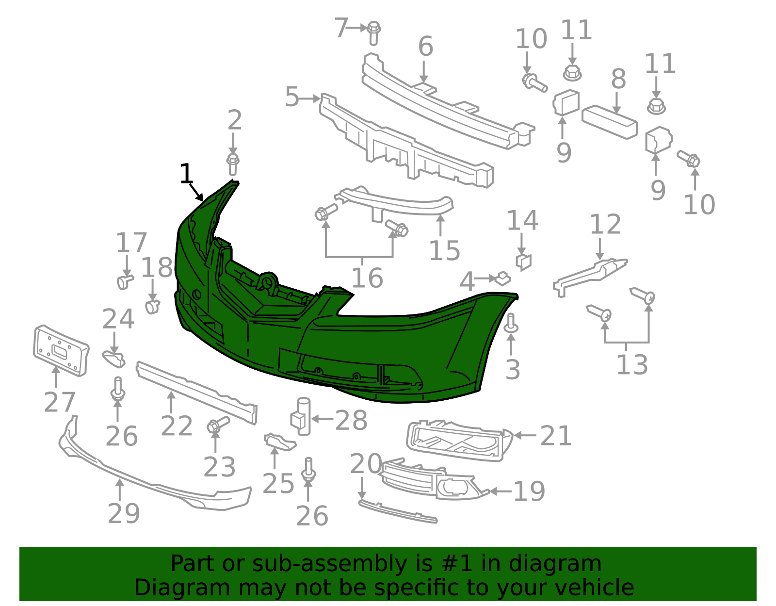 04711-SEP-A70ZZ - Bumper Cover | All Discount Parts Store