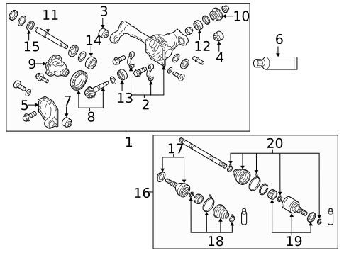 Carrier & Front Axles for 2022 Nissan Armada #0