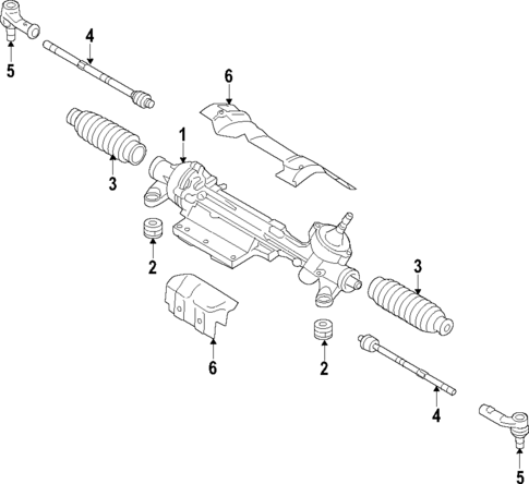 Steering Gear & Linkage for 2015 Volkswagen Tiguan #1